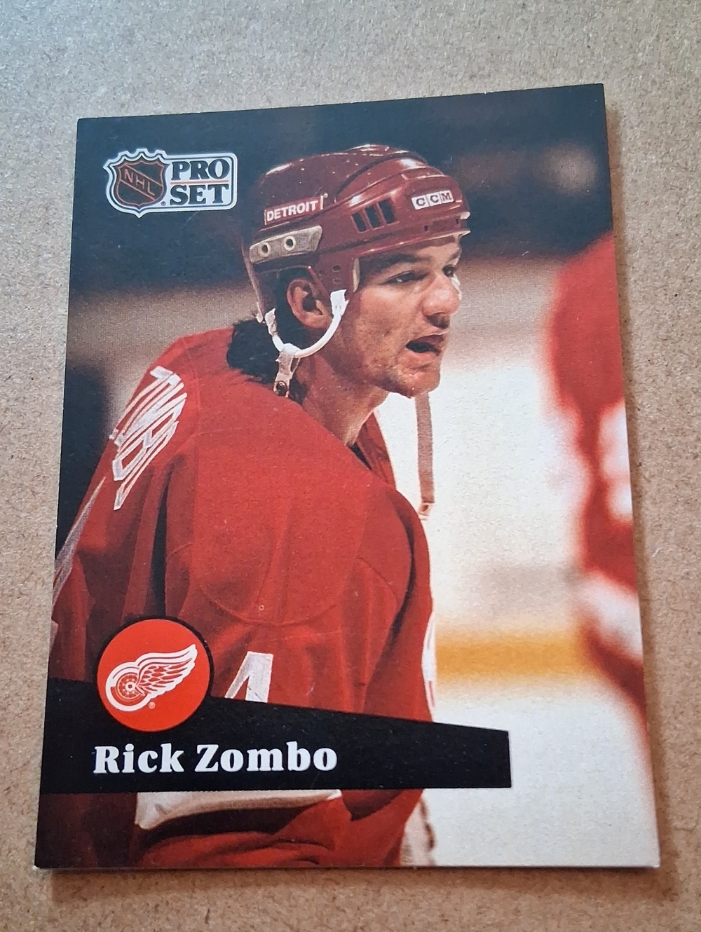 Rick Zombo Detroit Red Wings Hockey Trading Cards